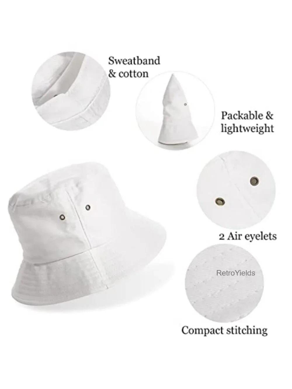 Youth Cotton Bucket Hat for Kids Teens
